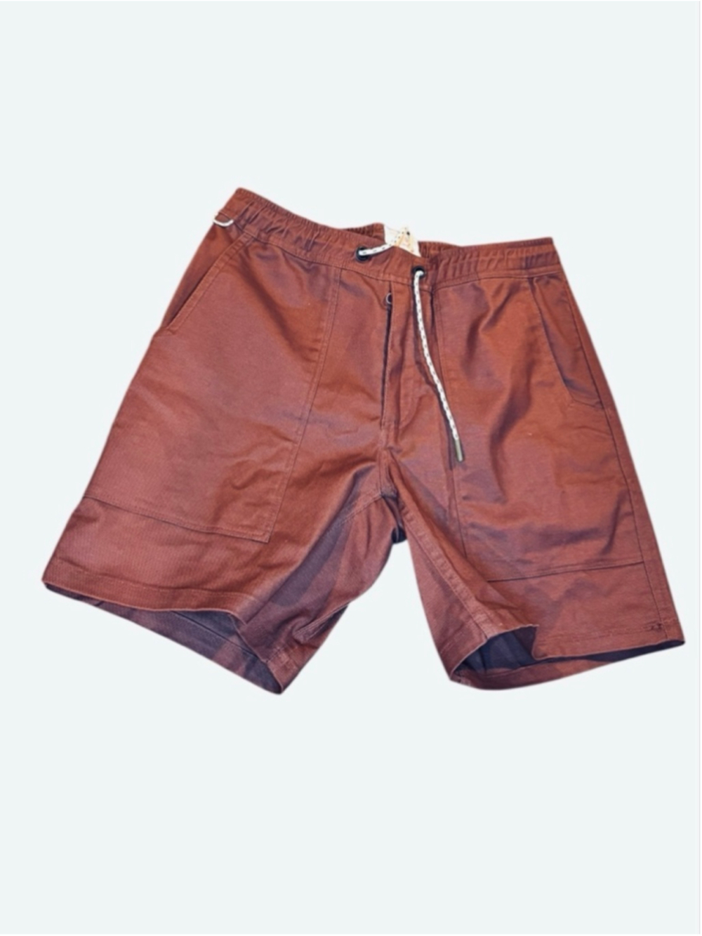 Men's LIVSN Flat Front Shorts M Brown
